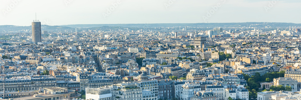 Rooftops of the buildings of Paris, France