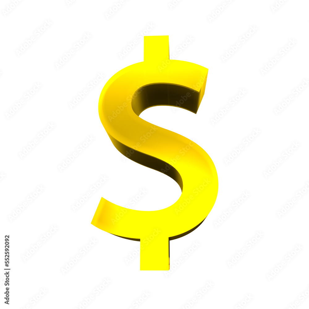 dollar old shiny currency symbols 3d render isolated icon dollar old shiny currency symbols 3d render isolated icon