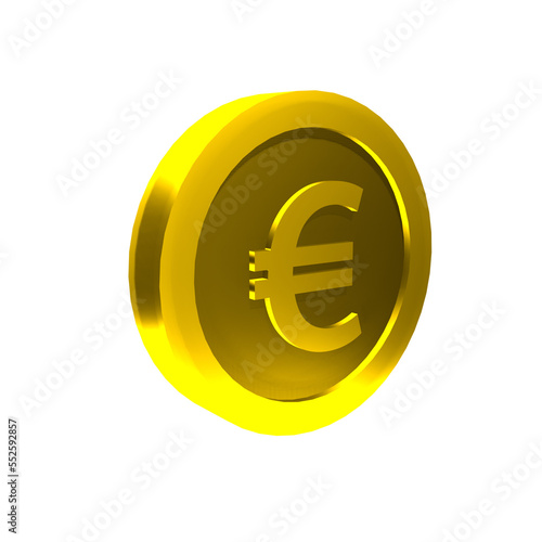 euro coin money 3d render