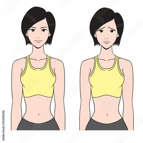 アメコミタッチのフィットネスをする日本人