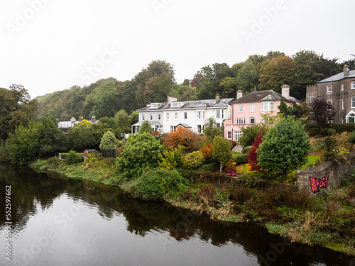 Houses by the river in Cork, Ireland