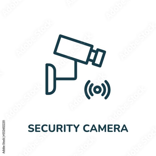 Security camera icon vector. CCTV and security icon vector symbol illustration. Modern simple vector icon for your design. camera security cctv icon vector	