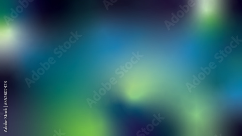 Blue green abstract gradient holographic background 