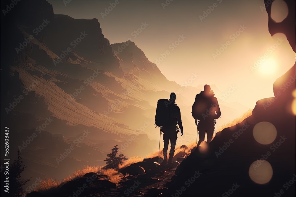 Digital illustration about climber on the mountain. Digital illustration about climber on the mountain.