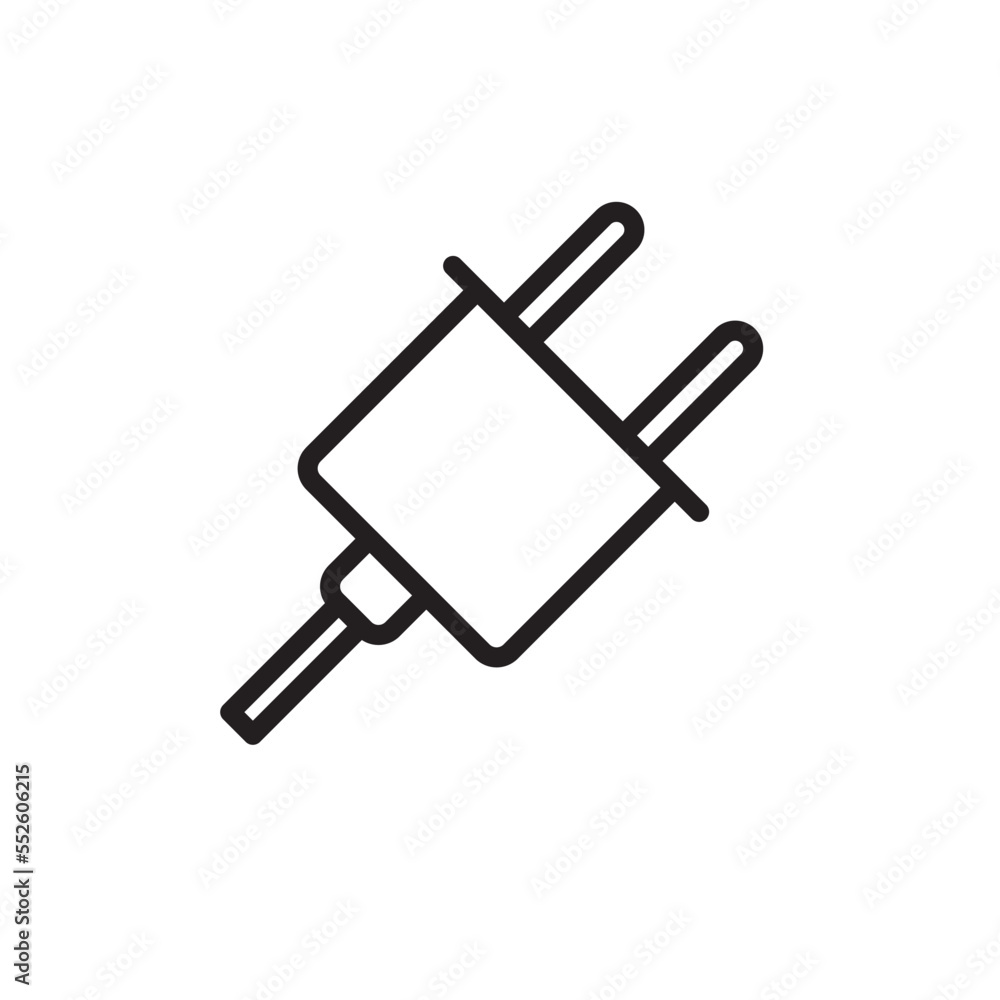 Plug icon vector logo design template Plug icon vector logo design template