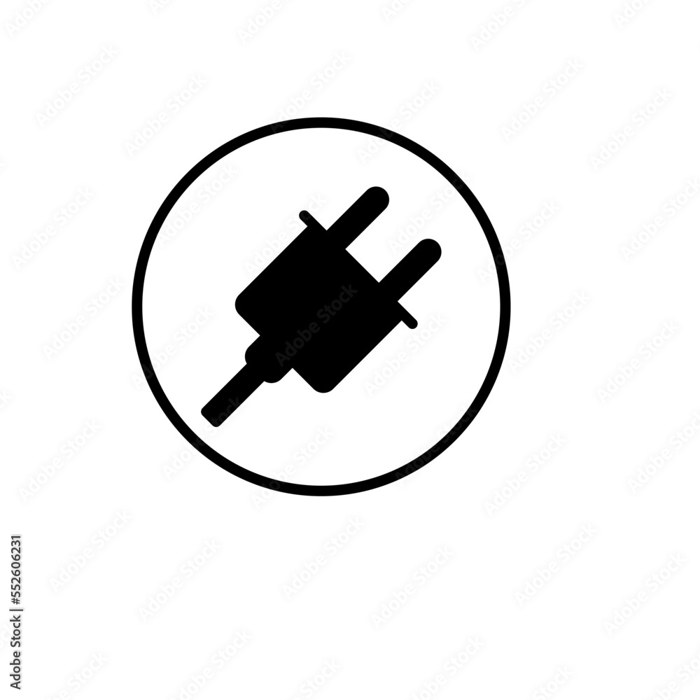 Plug icon vector logo design template Plug icon vector logo design template