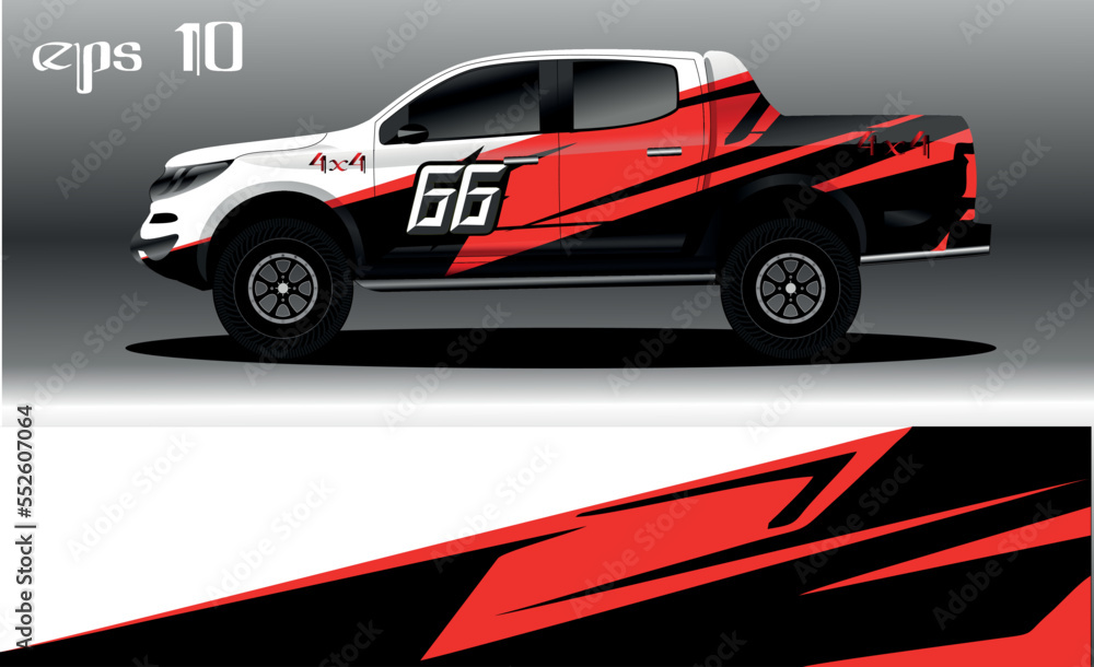 abstract background design for car wrap of 4x4 truck, rally, van, suv and other cars