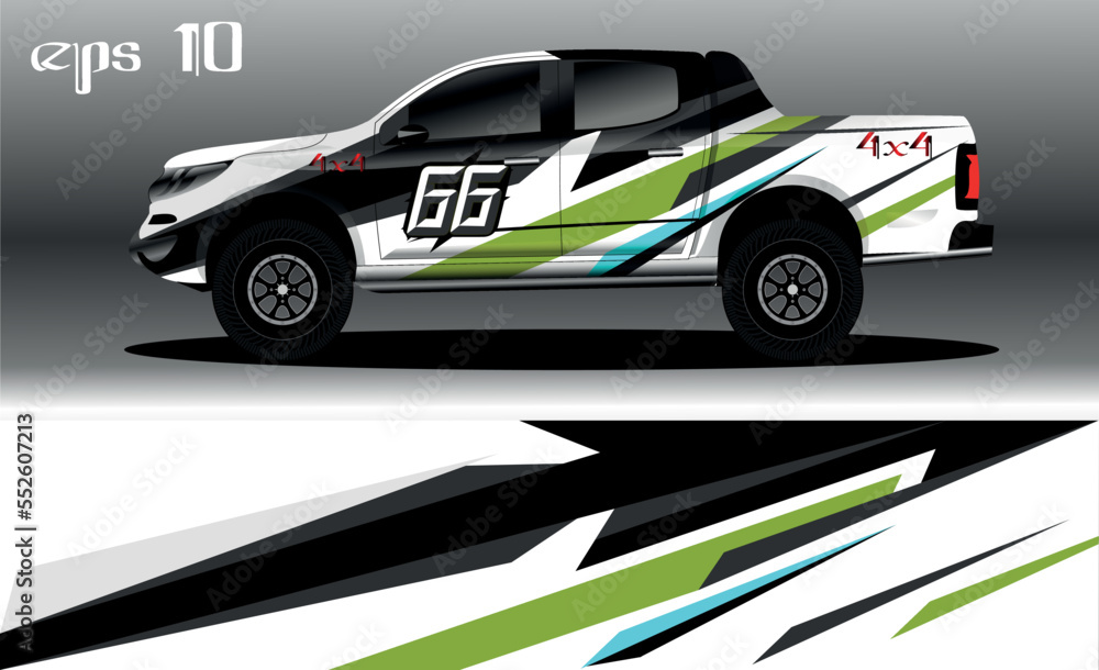 abstract background design for car wrap of 4x4 truck, rally, van, suv and other cars