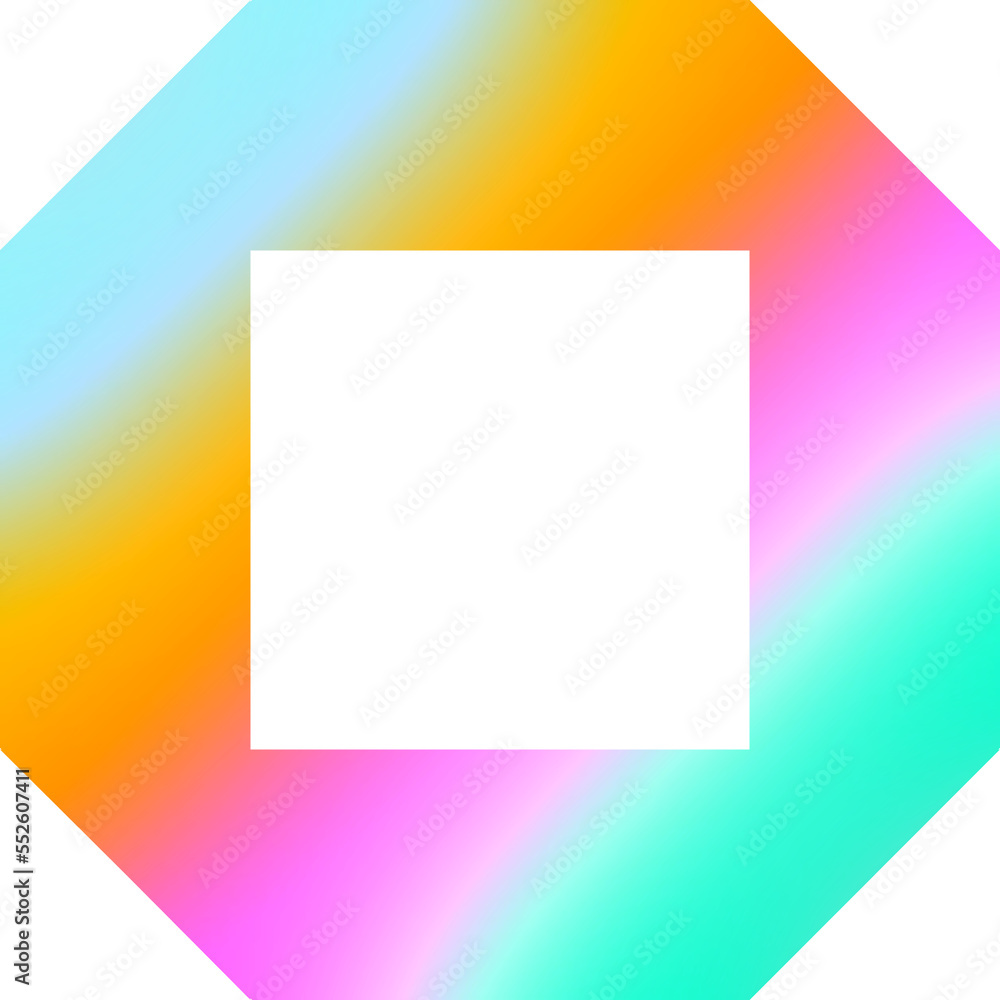 The gradient frame shape design