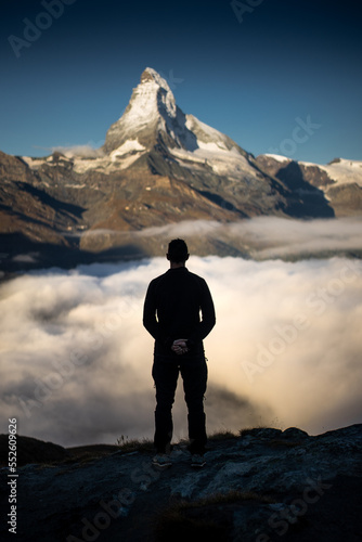 Matterhorn mountain and its reflection in the lake