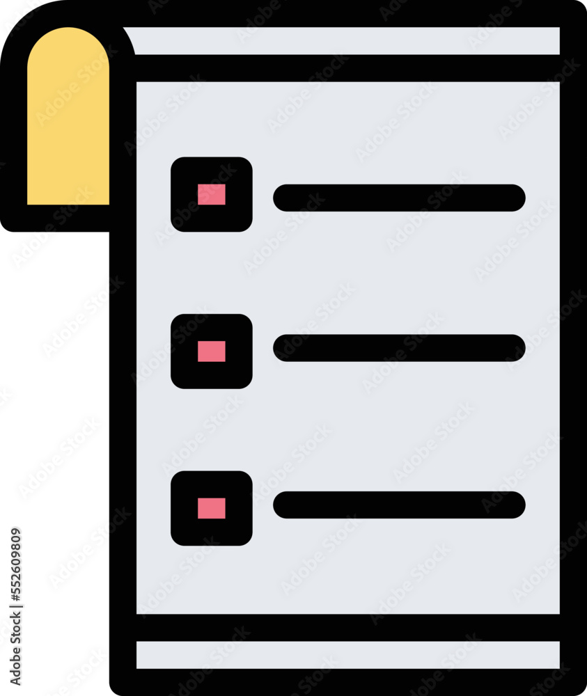 List Vector Icon Design Illustration List Vector Icon Design Illustration