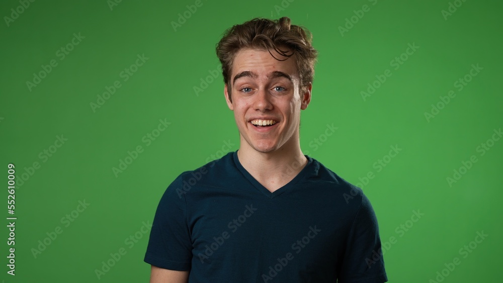 Portrait of smiling happy young hipster man 20s isolated on solid yellow background with copy space in studio Portrait of smiling happy young hipster man 20s isolated on solid yellow background with copy space in studio
