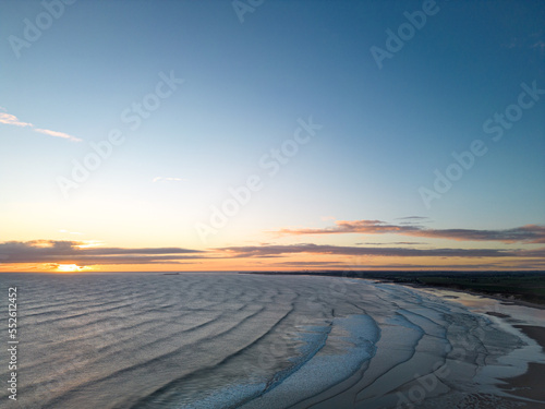 Sunrise over Alnmouth Beach, Northumberland, on the North East Coast of England. © PhotographyBradley