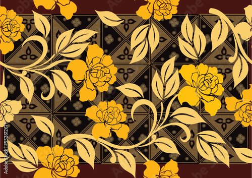 Batik Indonesian: is a technique of wax-resist dyeing applied to whole cloth, or cloth made using this technique originated from Indonesia.