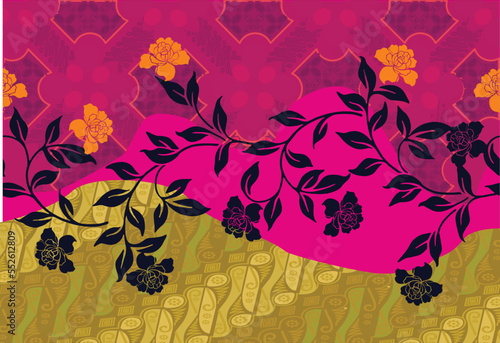 Batik Indonesian: is a technique of wax-resist dyeing applied to whole cloth, or cloth made using this technique originated from Indonesia.