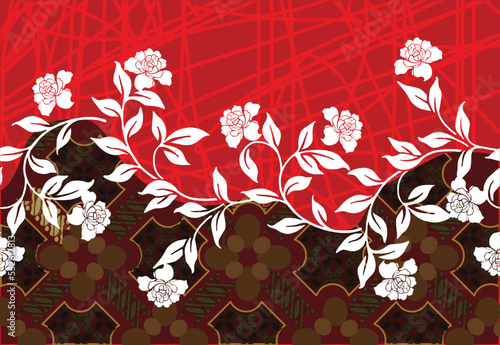 Batik Indonesian: is a technique of wax-resist dyeing applied to whole cloth, or cloth made using this technique originated from Indonesia.