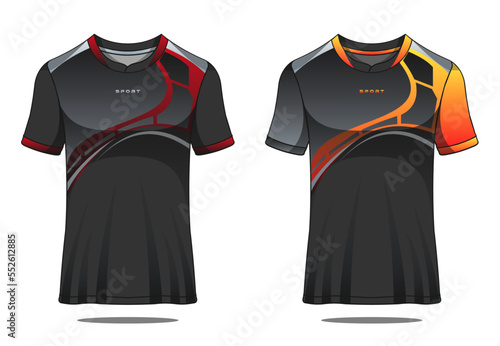 Vector shirt template racing jersey design soccer jersey free vector