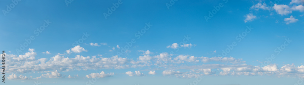big size sky panorama. clouds in the lower half and clear blue above big size sky panorama. clouds in the lower half and clear blue above