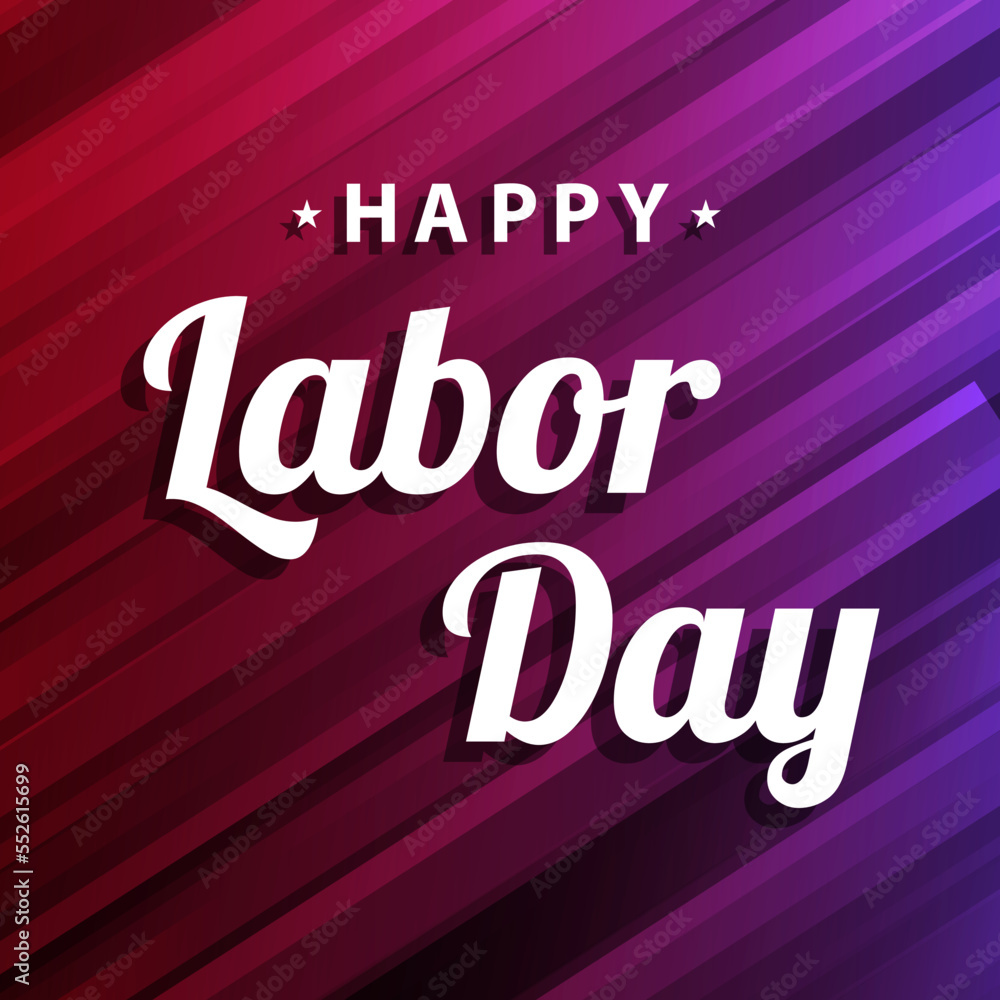 Labor day background design. Happy Labor Day banner. Design template. Vector illustration
