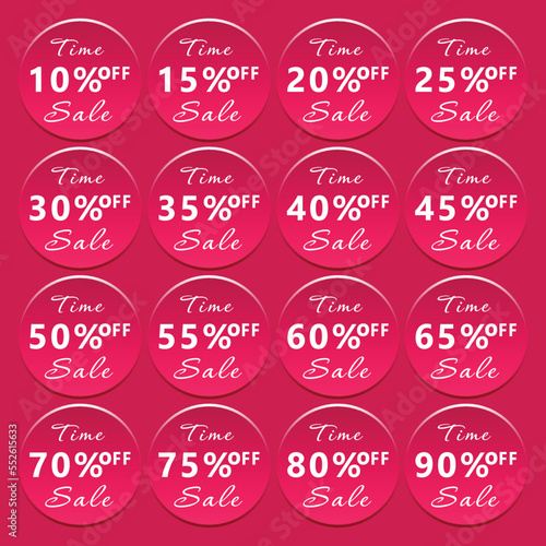 Special discount offer , set icons . Special offers and discount money icon set .