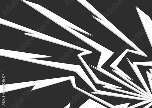 Abstract background with incandescent spike lines pattern