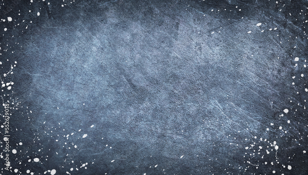 banner background, wall texture with flying snow