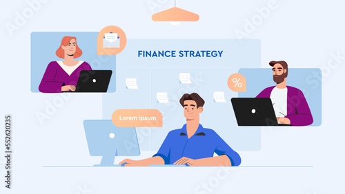 Stock market, finance, capital investment concept