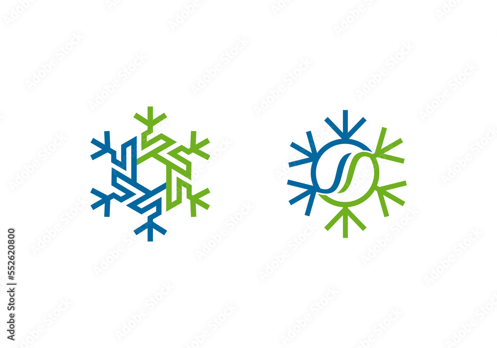 snowflake logo letter S company icon business logo background illustration snowflake logo letter S company icon business logo background illustration