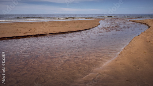 Seaside, the river flows into the Baltic Sea, the mouth of the river