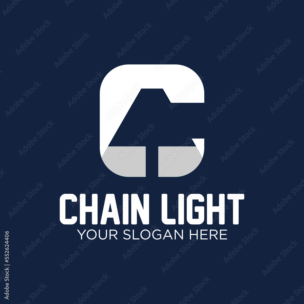 C Letter With light logo - Concept - Lamp concept vector C Letter With light logo - Concept - Lamp concept vector