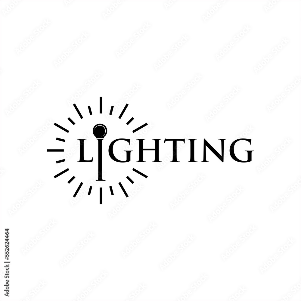 light logo - Concept - Lamp concept vector