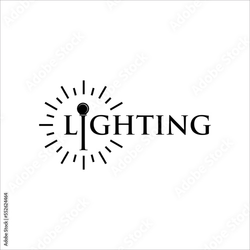 light logo - Concept - Lamp concept vector