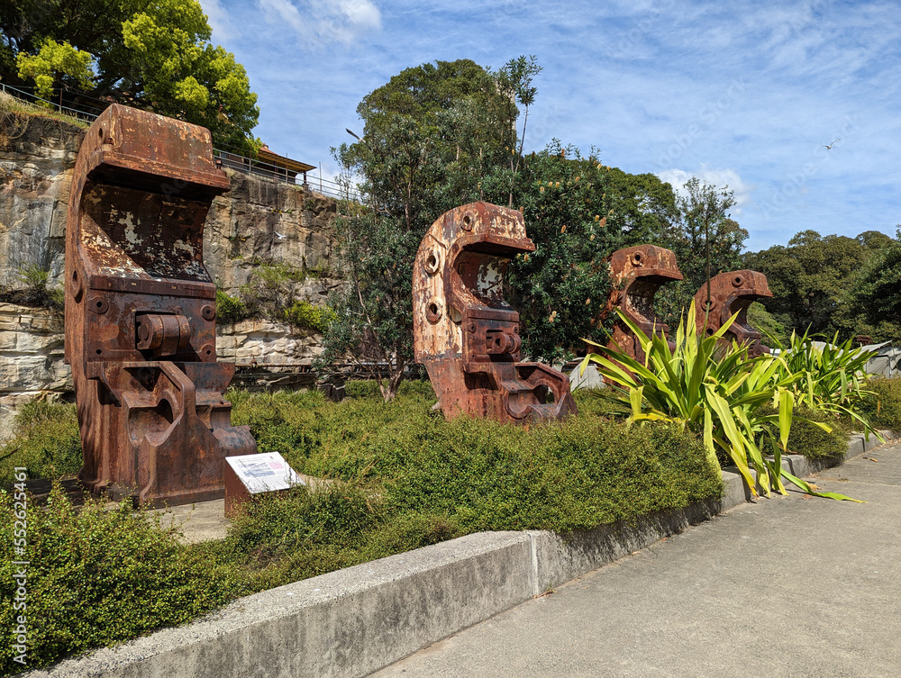 These structures are historic beam benders and were used to bend thick ...