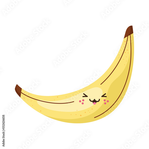 fresh banana kawaii character