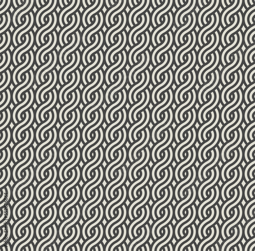 Twisted intertwining lines seamless pattern