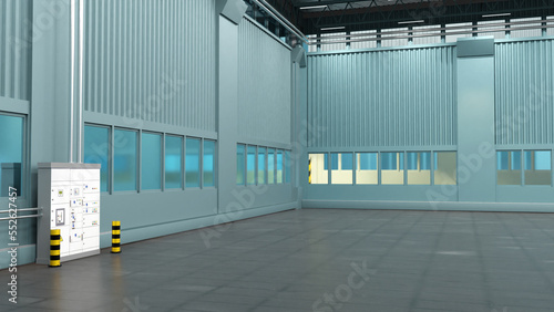 Production room. An empty h...