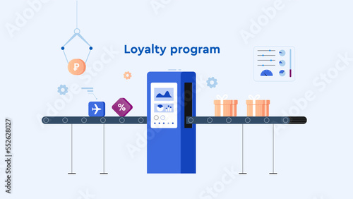 General banking loyalty platform with presents of cashback 