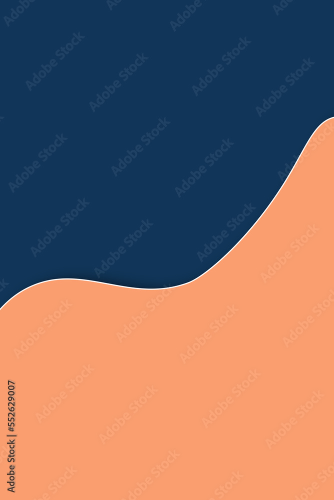 dark blue and orange waves card template with empty space dark blue and orange waves card template with empty space