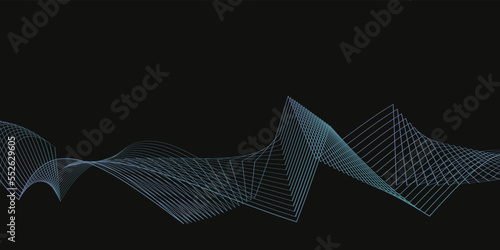 Abstract lights and nets on dark background.