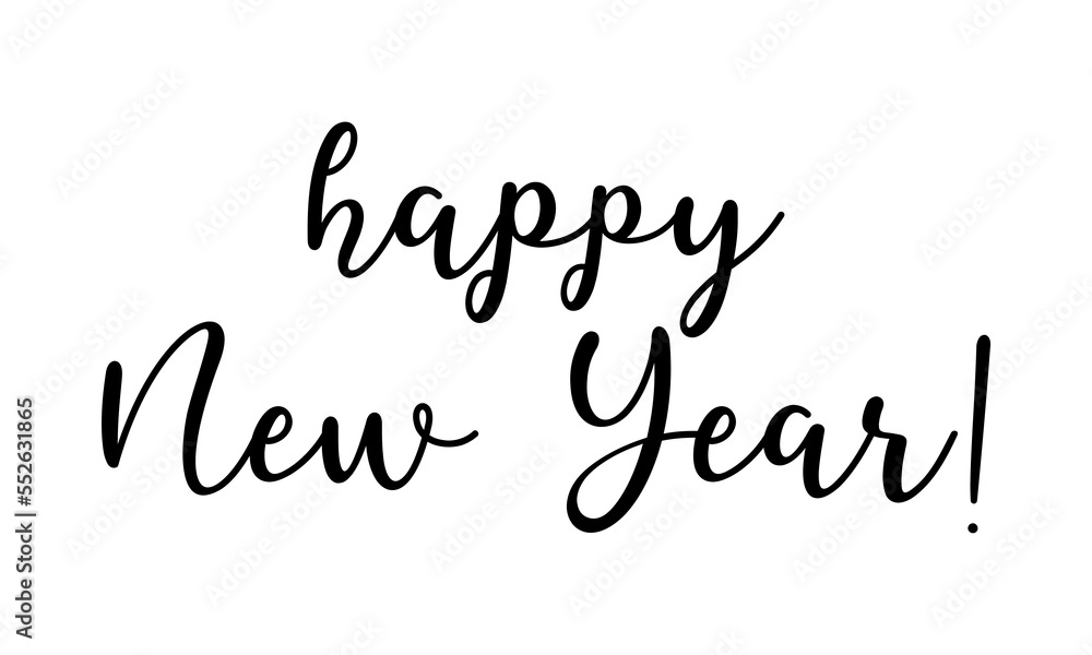 Hand sketched HAPPY NEW YEAR words. Lettering Hand sketched HAPPY NEW YEAR words. Lettering