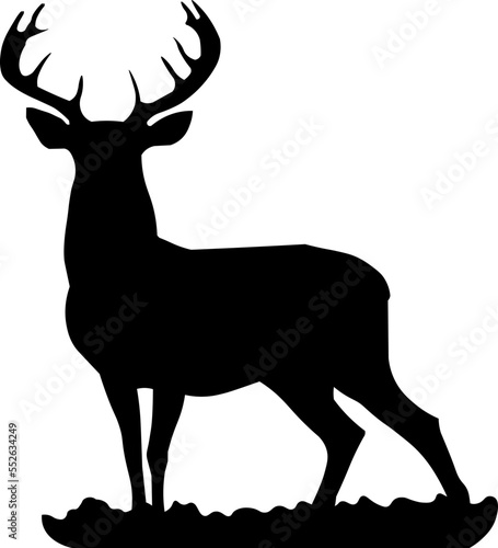 deer, doe, silhouette, hunt, hunter, animal, nature, moose, horn