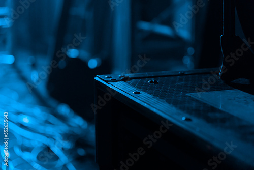 close up of a flight case