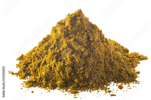 Khmeli suneli dried spice mix pile isolated png photo