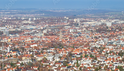 Fototapeta Naklejka Na Ścianę i Meble -  Reutlingen. Baden Württemberg. Panorama Skyline.
