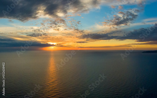 Fototapeta Naklejka Na Ścianę i Meble -  Beautiful sunset and sea surface