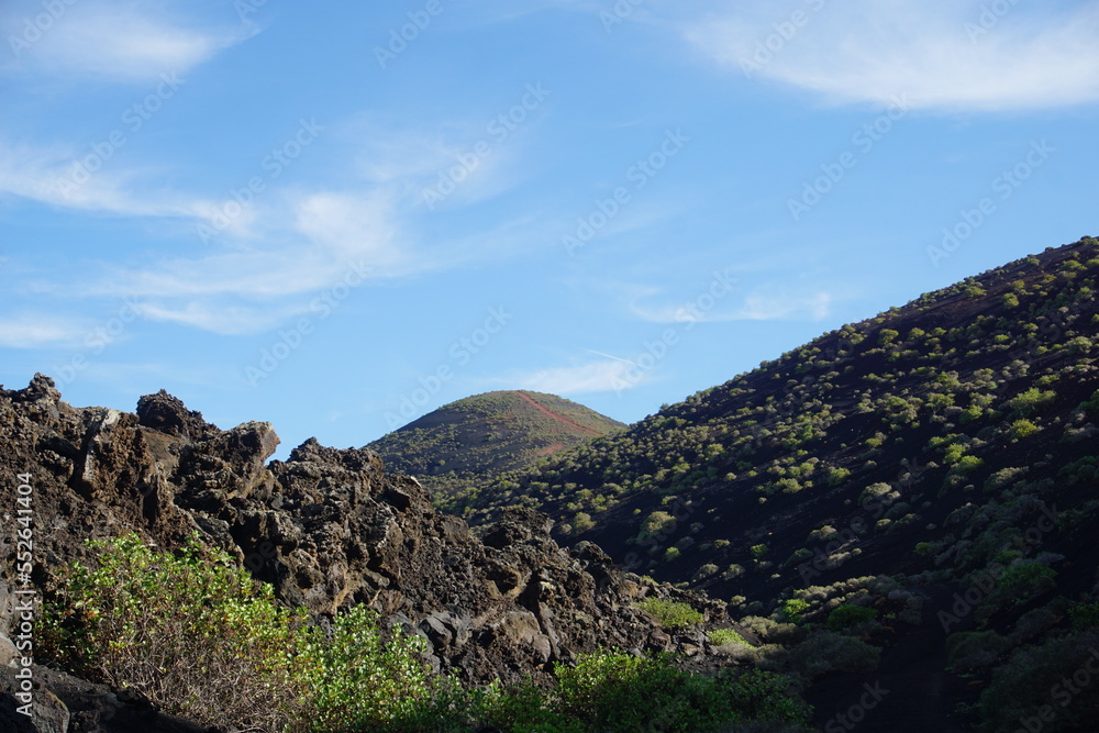 Volcanic landscapes of Lanzarote, photographed in November 2022. Trekking day trip