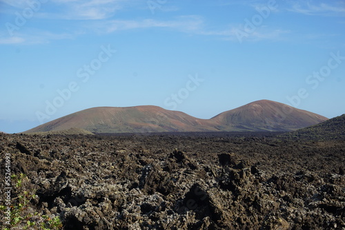 Volcanic landscapes of Lanzarote  photographed in November 2022. Trekking day trip