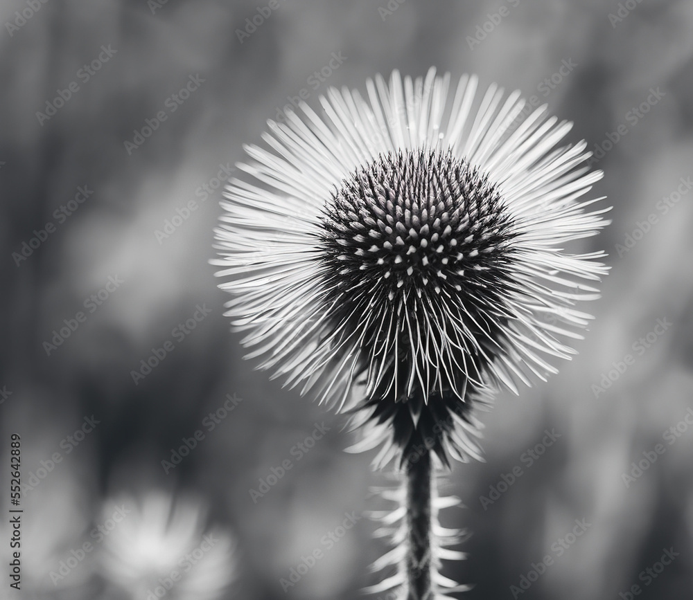 thistle in the wind