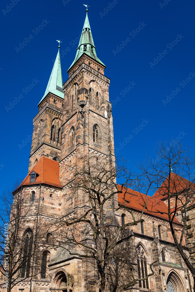 Saint Sebaldus Church. Nuremberg, Bavaria, Germany.