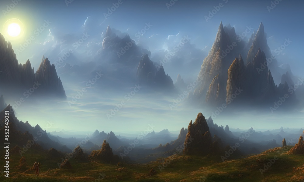 Fototapeta premium Environment - Concept Art - Backdrop